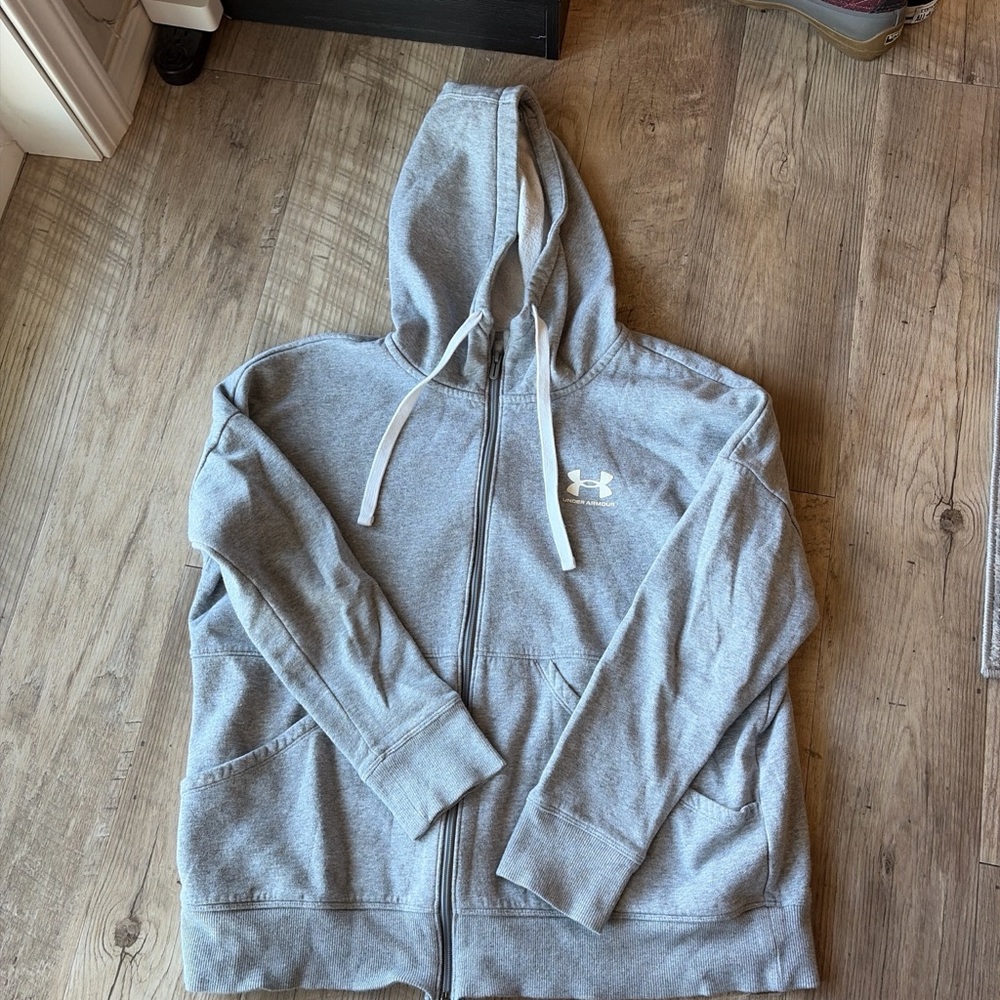 Under Armour Light Gray Fleece Jacket